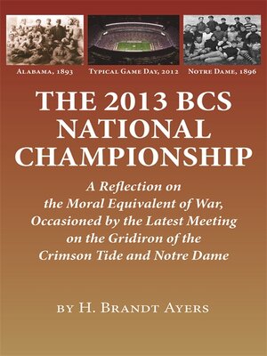 cover image of The 2013 BCS National Championship